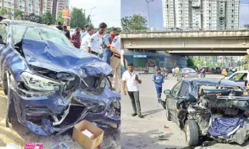 Drunk BMW driver rams vehicles, woman grievously hurt