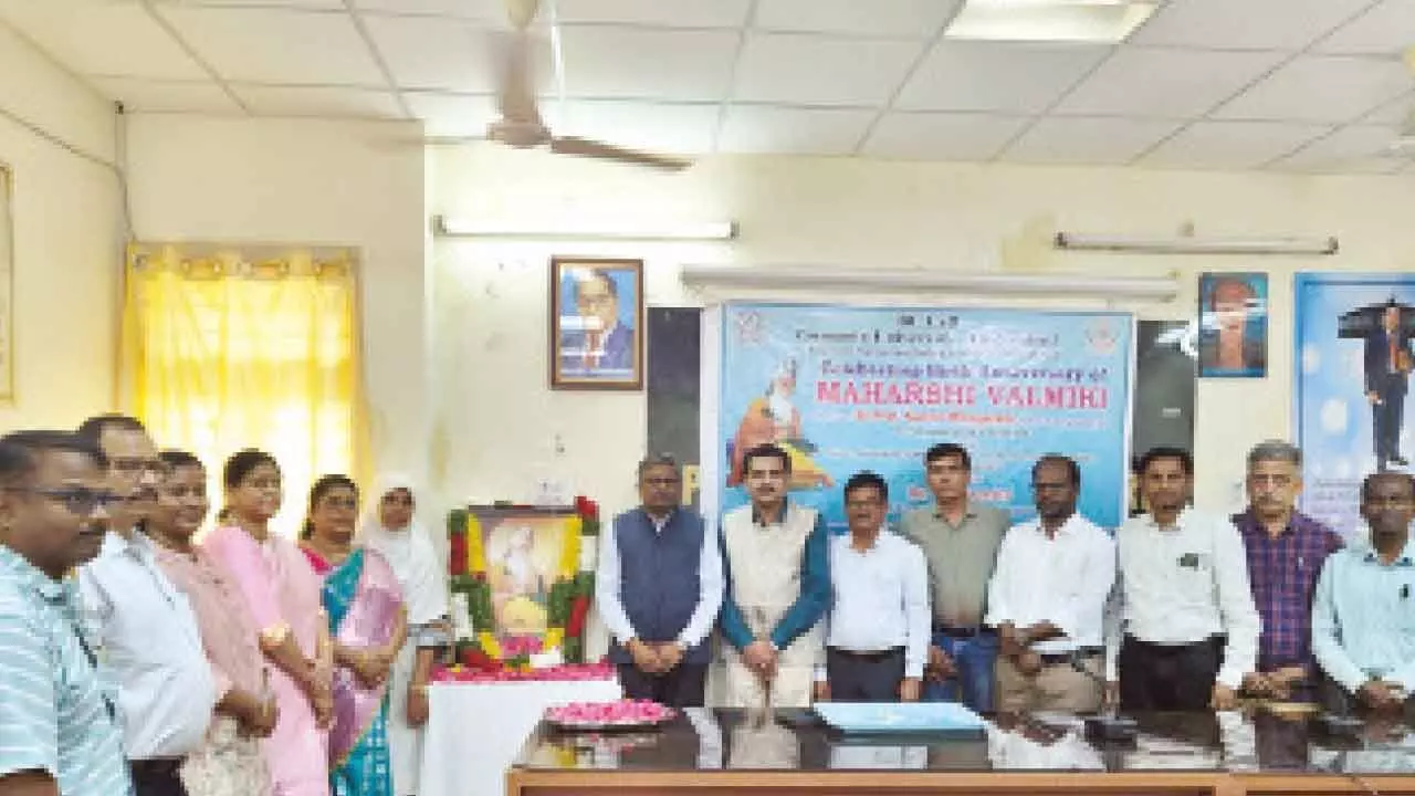 OU commemorates Maharshi Valmiki Jayanti with tributes