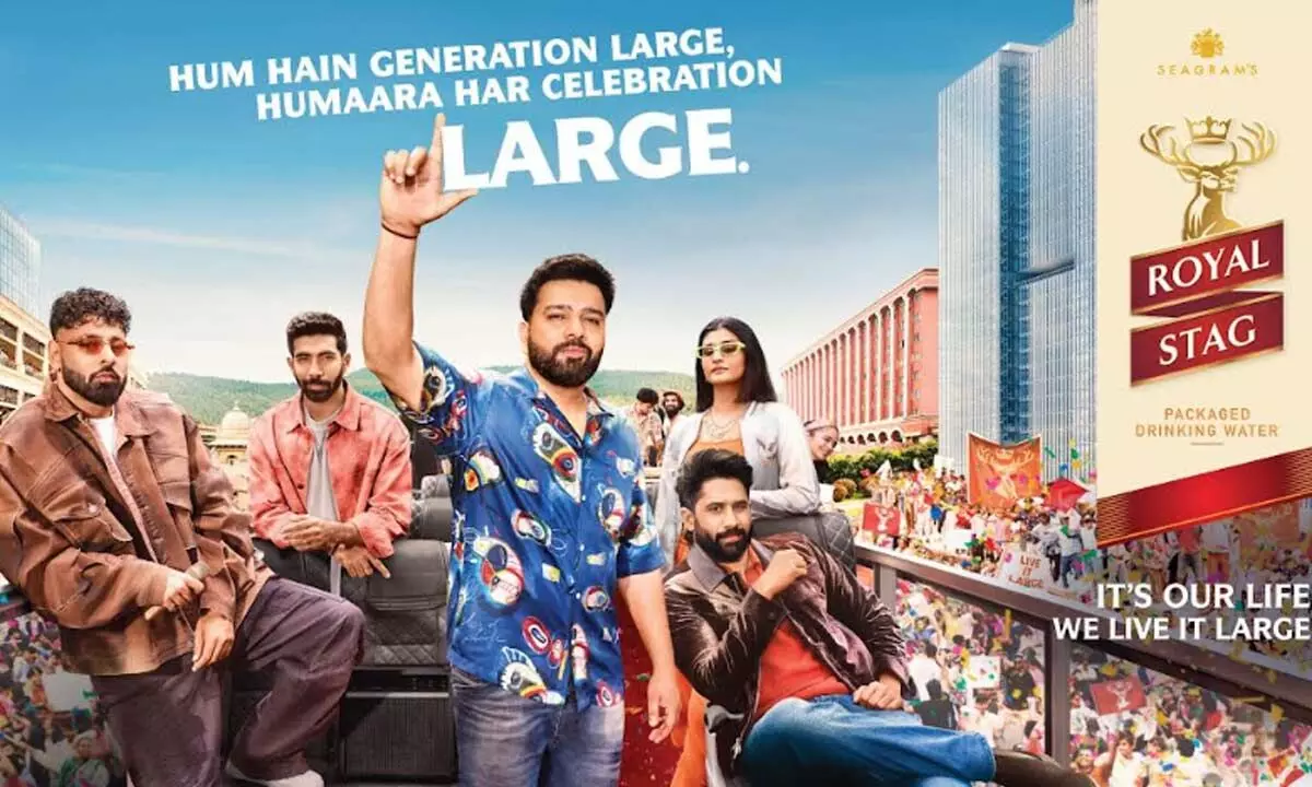 Royal Stag Packaged Drinking Water Unveils #CelebrateLarge, An AI-Powered Festive Campaign with Rohit Sharma