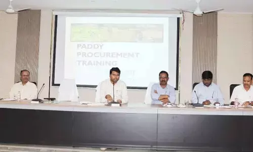 Collector B.M. Santhosh Directs Officials to Ensure Smooth Paddy Procurement Without Farmer Inconvenience