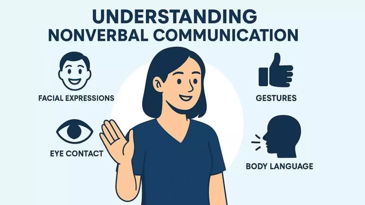 Non-verbal gestures like smile and even silence can also convey it all Non-verbal gestures like smile and even silence can also convey it all
