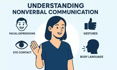 Non-verbal gestures like smile and even silence can also convey it all