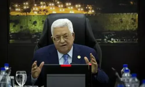 Palestine President Abbas welcomes Trumps announcement of ceasefire agreement in Gaza