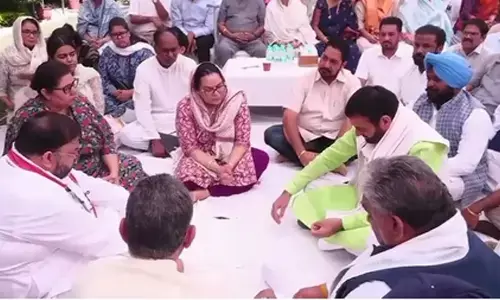 Haryana bureaucrat suicide case: Wife refuses to cremate husband till FIR registration, meets CM Saini