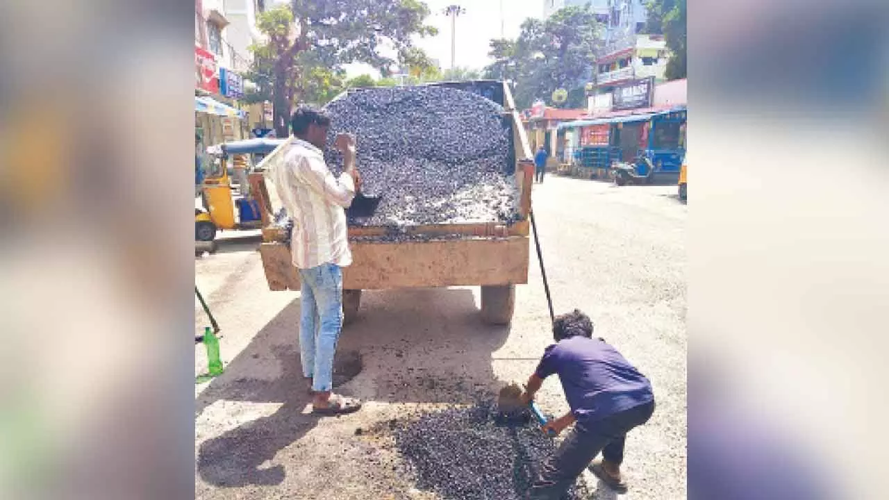 Road safety push: GHMC fills over 14,000 potholes in city