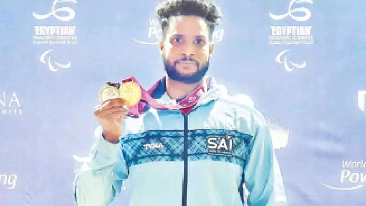 Vinay wins gold at Para Powerlifting World C’ships Vinay wins gold at Para Powerlifting World C’ships