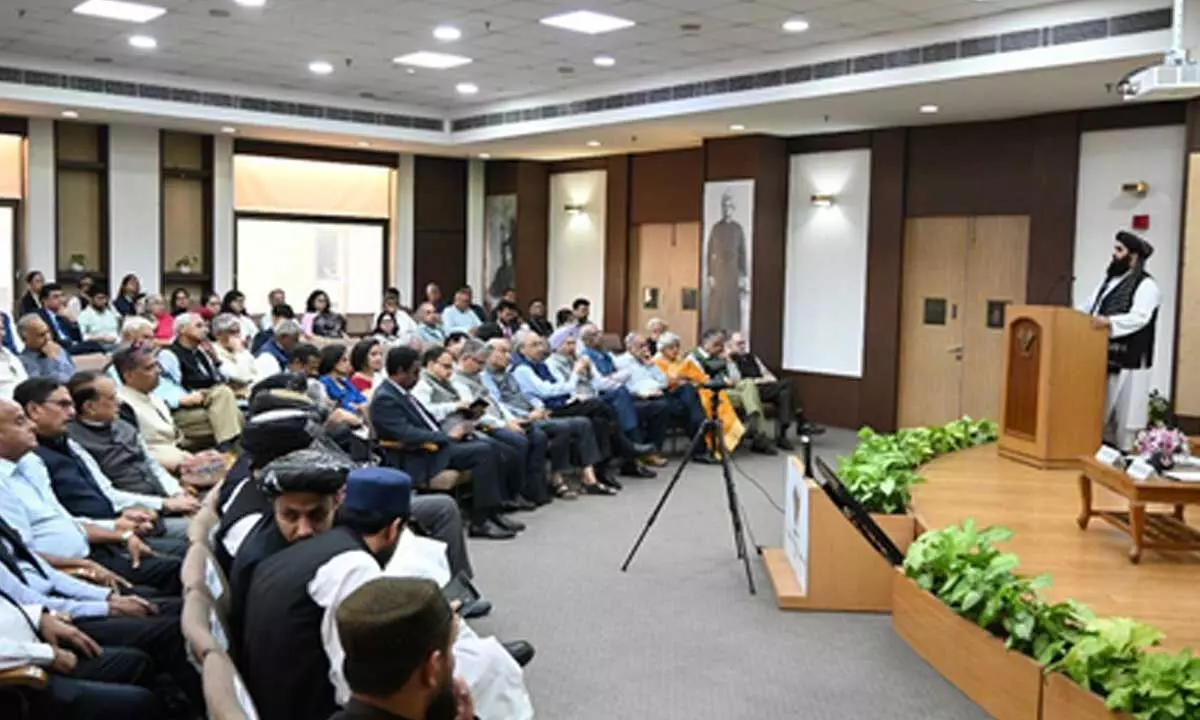 Muttaqi attends Delhi think tank event, enthralls audience with mention of Tagores Kabuliwala Muttaqi attends Delhi think tank event, enthralls audience with mention of Tagores Kabuliwala