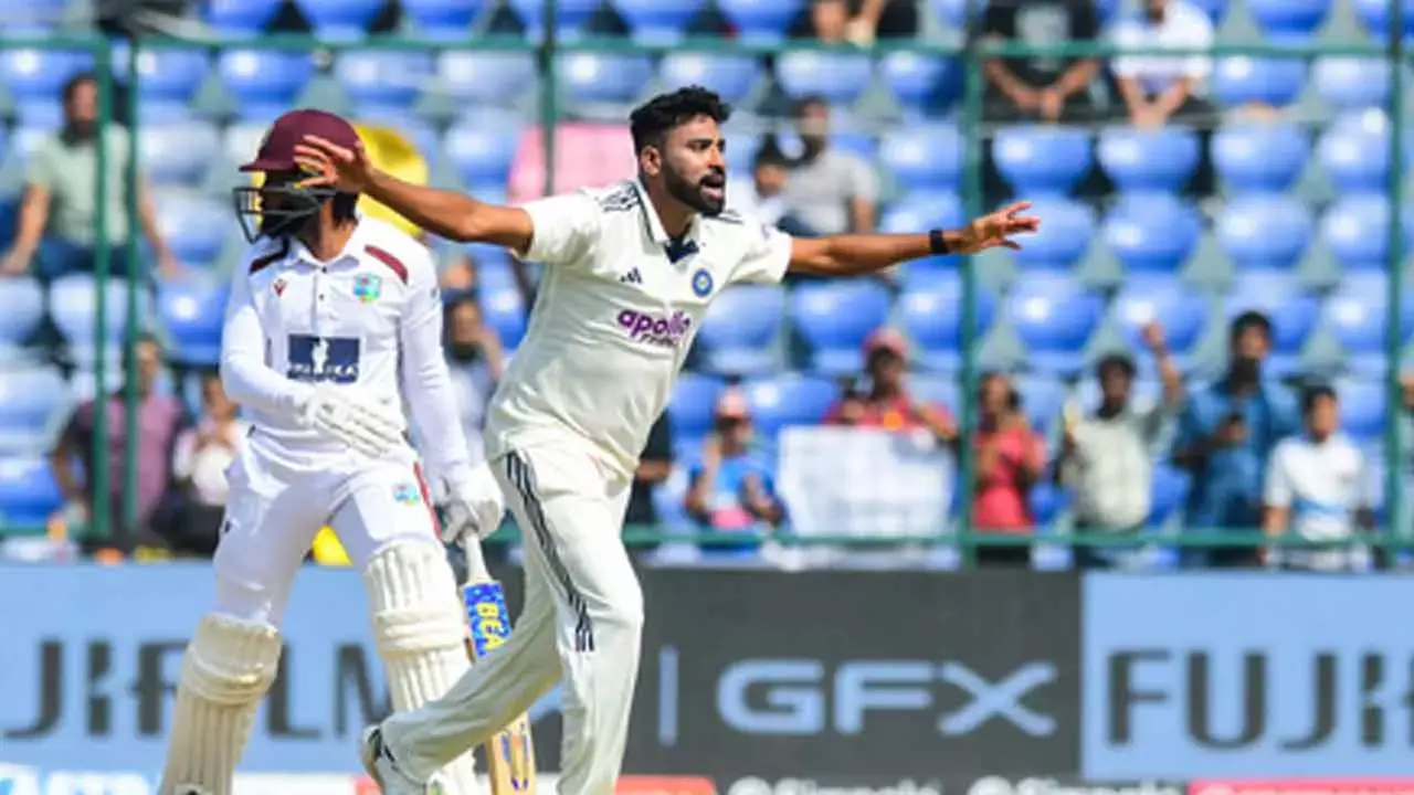 2nd Test: Siraj, Sundar strike as India reduce WI to 35/2 after enforcing follow-on