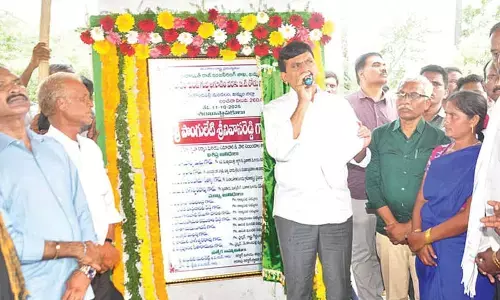 Ponguleti lays foundation stones for devpt projects