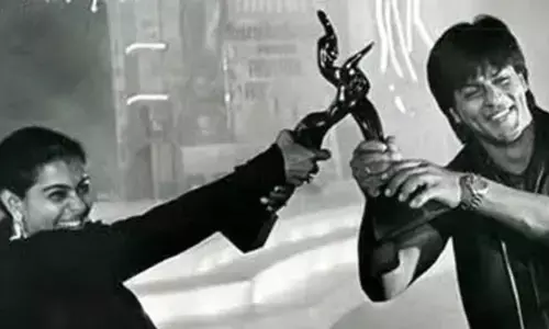 Kajol treats with a throwback pic with SRK as she wins her 7th black lady