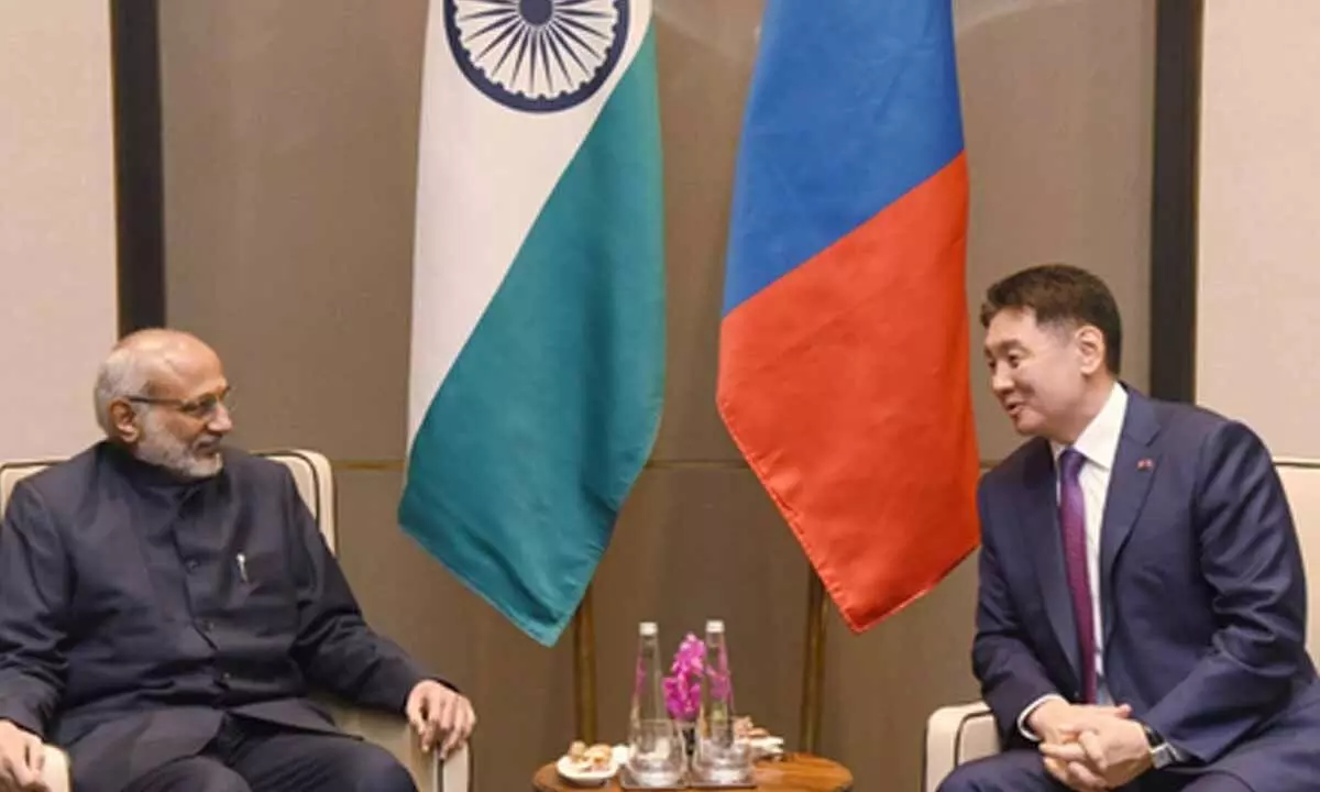VP Radhakrishnan meets Mongolian President, discusses bilateral ties VP Radhakrishnan meets Mongolian President, discusses bilateral ties