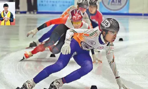 Telangana’s Pranav Madav makes history in Ice Skating