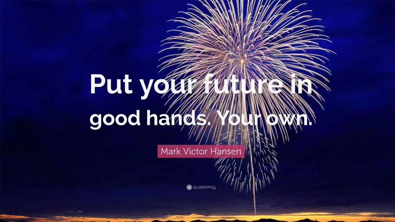 Our future is in our own hands and right here Our future is in our own hands and right here