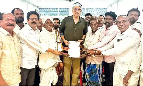 Sugarcane farmers appeal to MLC Nagababu to revive Chodavaram factory