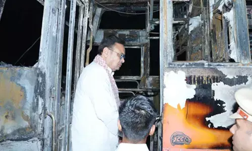 Why did bus catch fire? Probe company also: Ashok Gehlot