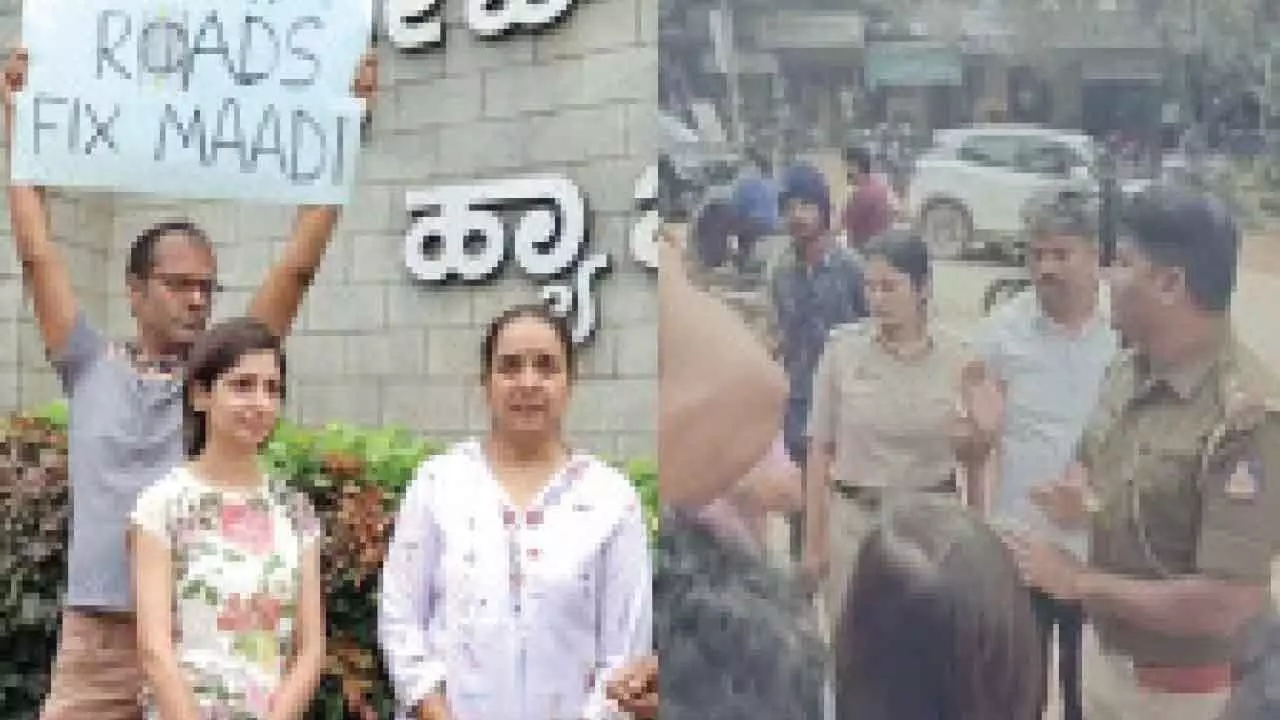 Pothole crisis: IT-BT residents retort: ‘No infrastructure, no tax’ Pothole crisis: IT-BT residents retort: ‘No infrastructure, no tax’