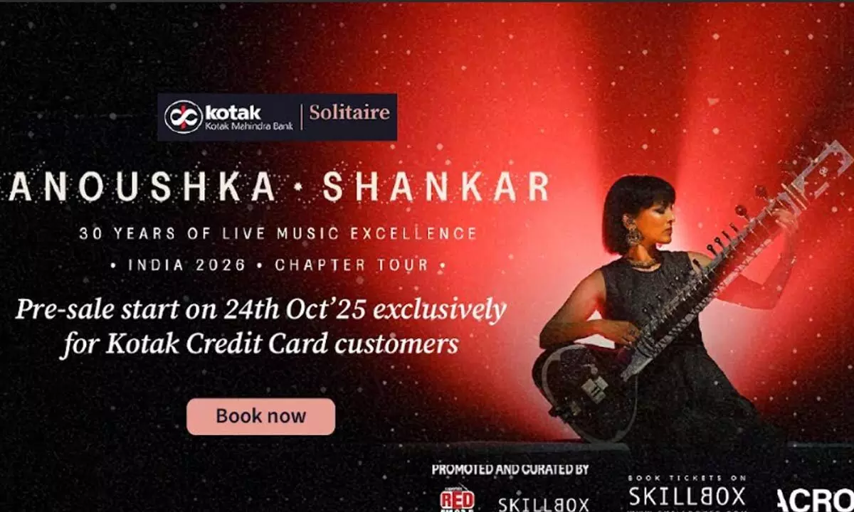 Anoushka Shankar’s 30-Year Celebration Tour Comes to India – Kotak Credit Cardholders Get First Access to a Global Icon’s Return Anoushka Shankar’s 30-Year Celebration Tour Comes to India – Kotak Credit Cardholders Get First Access to a Global Icon’s Return