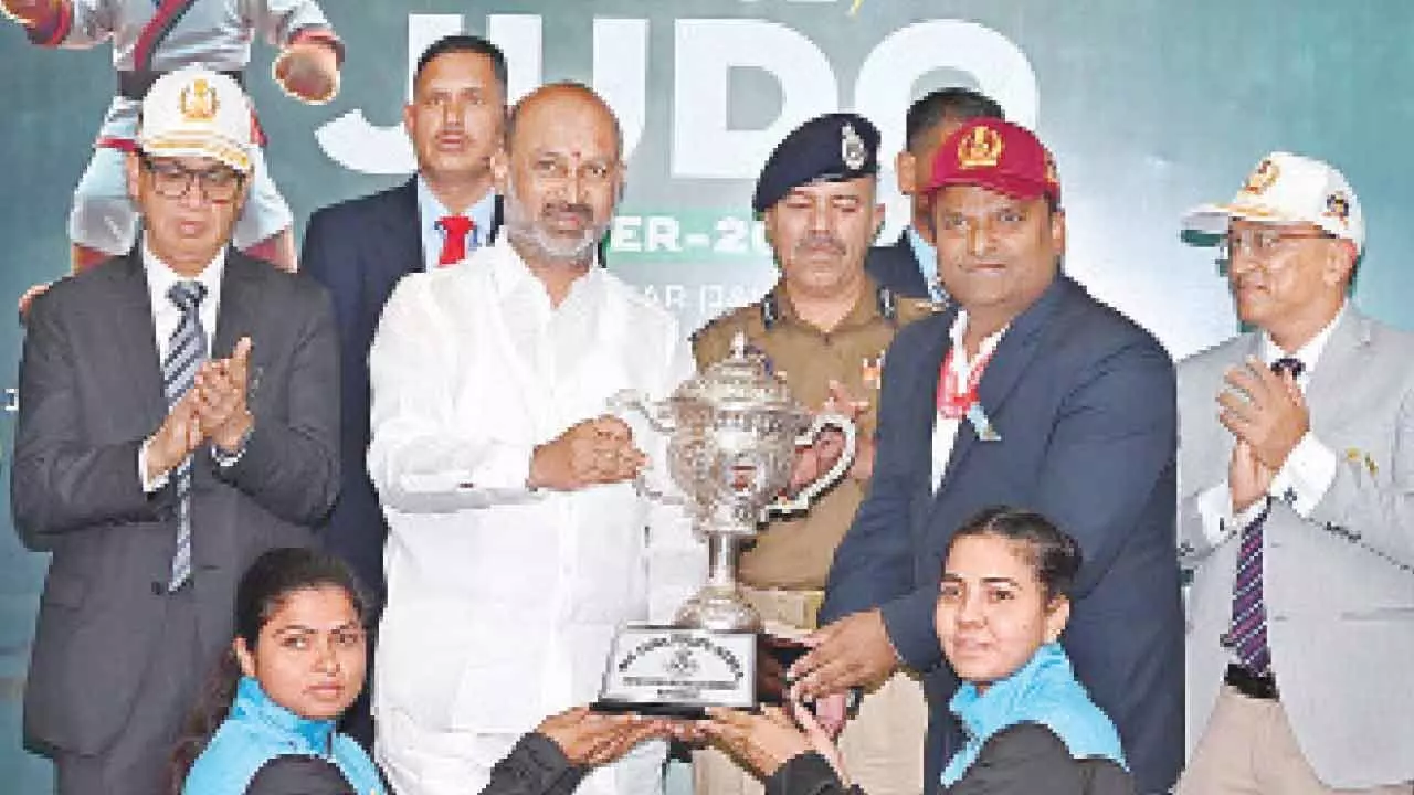 Sports should be a way of life, says Bandi Sanjay at Police Judo Championship Sports should be a way of life, says Bandi Sanjay at Police Judo Championship