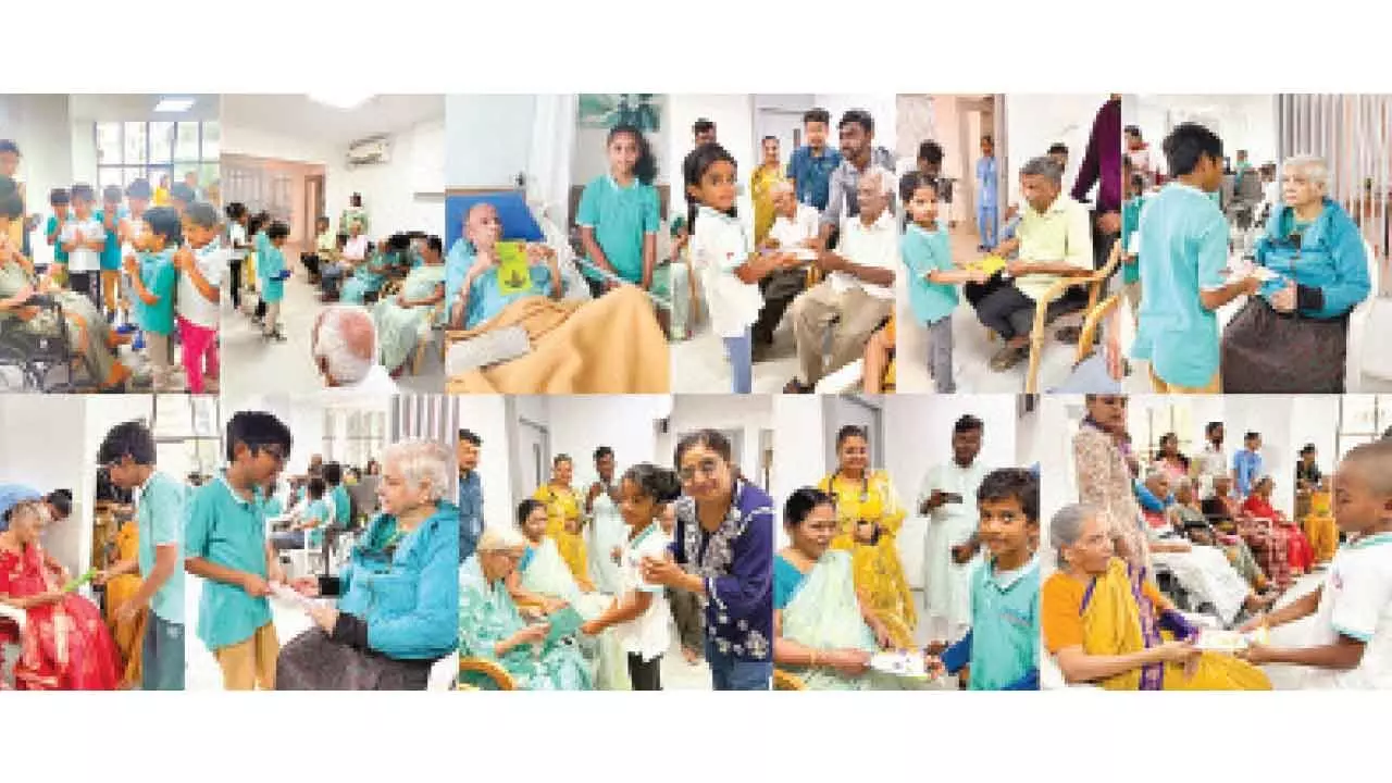 Students celebrate Diwali with senior citizens