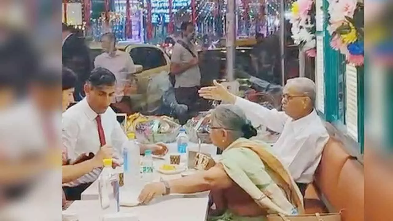 Rishi Sunak enjoys sweets with in-laws at Delhi’s Bengali Market