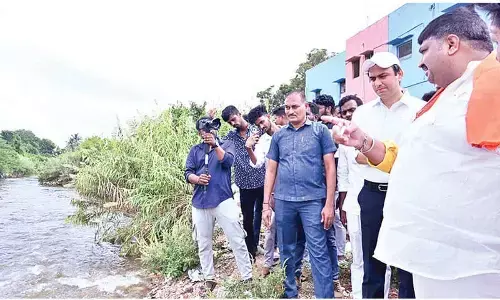 MLA inspects flood-hit areas in Chittoor city