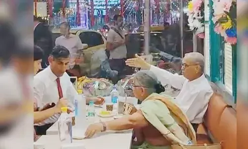 Rishi Sunak enjoys sweets with in-laws at Delhi’s Bengali Market