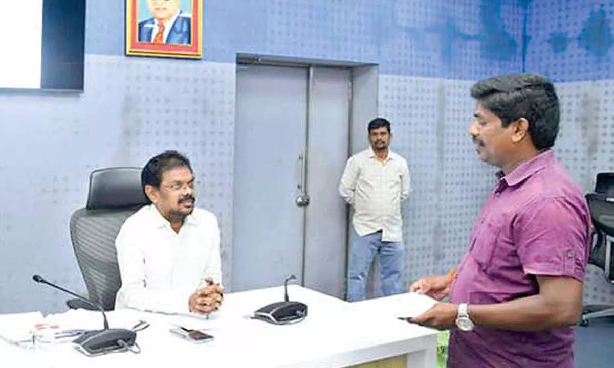 JSP corporator UEGES to GVMC implement court orders JSP corporator UEGES to GVMC implement court orders