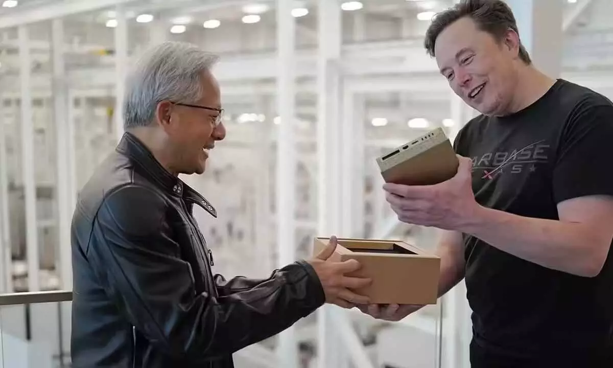 Jensen Huang Hand-Delivers Nvidia’s DGX Spark to Elon Musk and Sam Altman, Redefining AI Portability Jensen Huang Hand-Delivers Nvidia’s DGX Spark to Elon Musk and Sam Altman, Redefining AI Portability