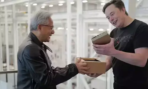 Jensen Huang Hand-Delivers Nvidia’s DGX Spark to Elon Musk and Sam Altman, Redefining AI Portability