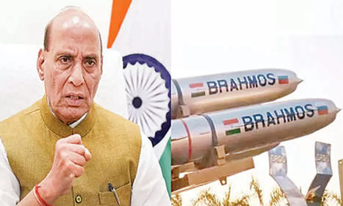 Every inch of Pak within BrahMos range: Rajnath Every inch of Pak within BrahMos range: Rajnath