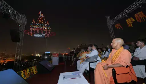 Chants of ‘Yogi Yogi’ and ‘Jai Shri Ram’ resonate at Ram Ki Paidi and Saryu ghats Chants of ‘Yogi Yogi’ and ‘Jai Shri Ram’ resonate at Ram Ki Paidi and Saryu ghats