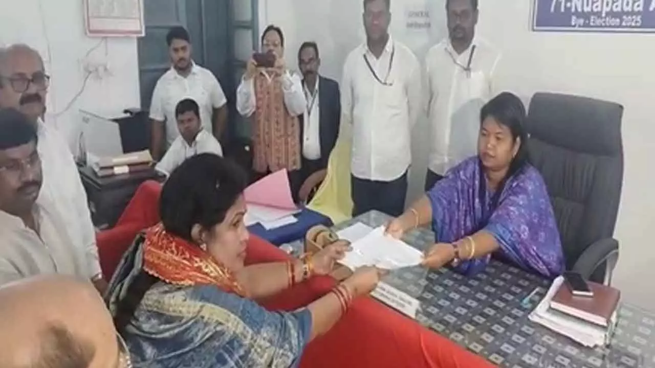 Odisha: Snehangini Chhuria files nomination as BJD candidate for Nuapada bypoll Odisha: Snehangini Chhuria files nomination as BJD candidate for Nuapada bypoll