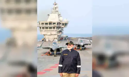 PM Modi hails Swadeshi might with home-grown warships, submarines induction into Navy