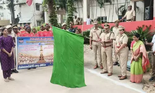 National Police Flag Day Observed with great Respect in Mahabubnagar