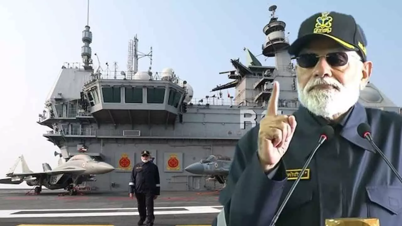 PM celebrates Diwali with Navy