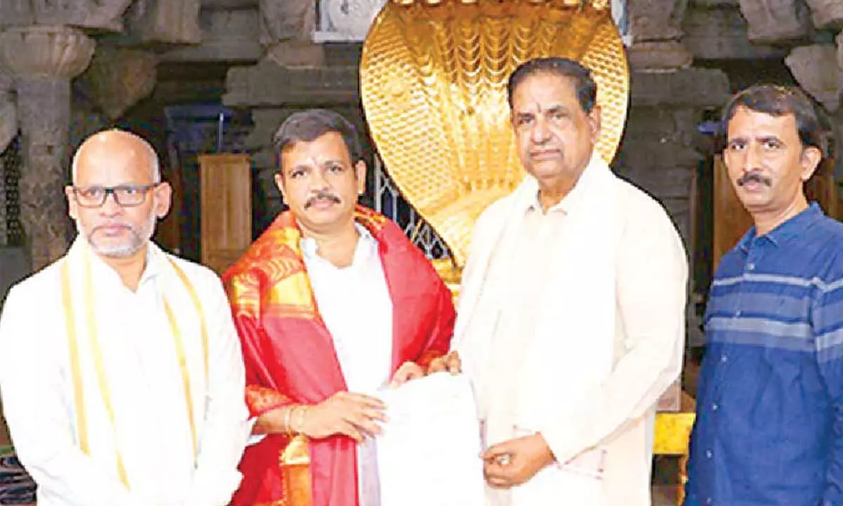 TTD trusts see record flow of donations worth Rs. 918.6 cr TTD trusts see record flow of donations worth Rs. 918.6 cr