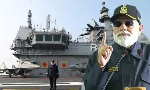 PM celebrates Diwali with Navy