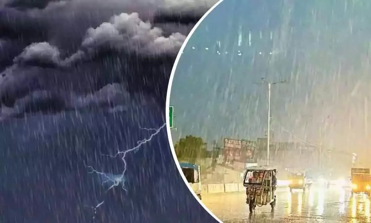 Alert issued as low pressure system brings heavy rain to Andhra Pradesh Alert issued as low pressure system brings heavy rain to Andhra Pradesh