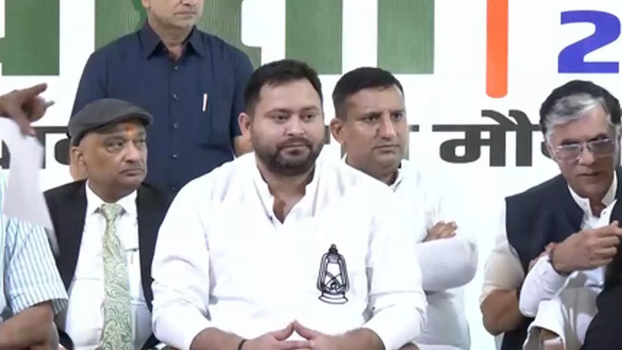 Bihar polls: Mahagathbandhan finally declares Tejashwi Yadav as CM face Bihar polls: Mahagathbandhan finally declares Tejashwi Yadav as CM face