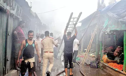 30 shops gutted in fire