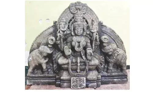 Ancient Gajalakshmi sculpture unearthed linked to Kadamba era