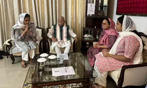 Haryana IPS officer suicide case: Union Minister Khattar meets Puran Kumars family