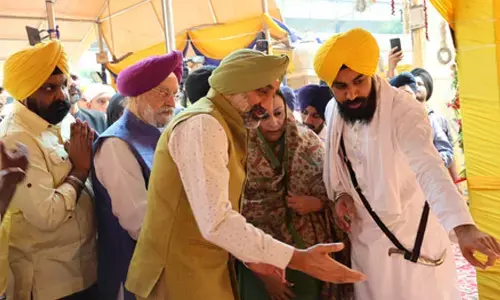 Air Chief Marshal pays respects as Guru Gobind Singhs sacred footwear sets off on grand yatra