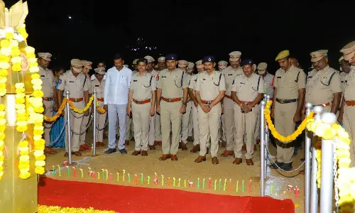 Candlelight Rally Held in Nagerkurnool to Honor Police Martyrs