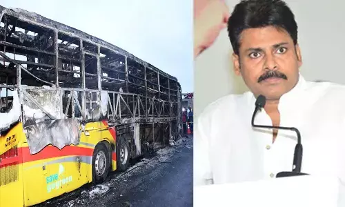 Pawan Kalyan express shock over Kurnool Bus Accident