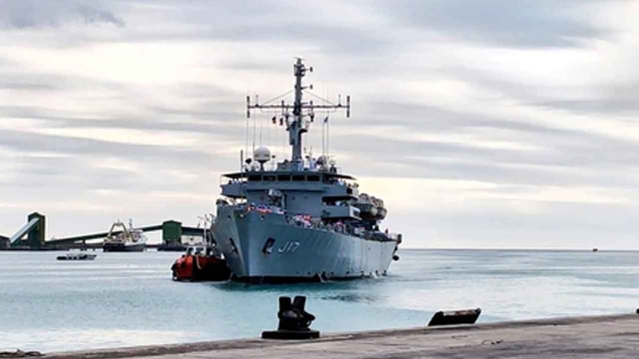 INS Sutlej completes hydrographic survey at Mauritius