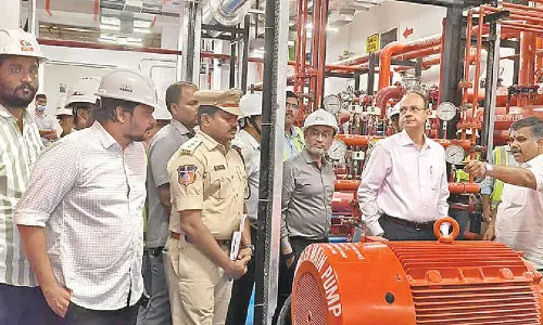 Fire DG inspects high-rise buildings