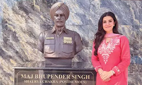 Nimrat Kaur visits late father’s new memorial in Kashmir