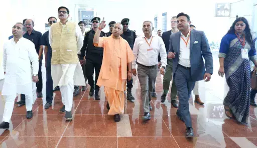 Chief Minister Yogi Adityanath conducted a site inspection of Noida International Airport