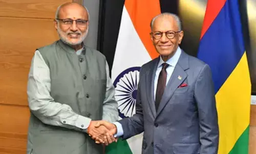 Vice Prez Radhakrishnan, Mauritius PM Ramgoolam discuss ways to strengthen ties
